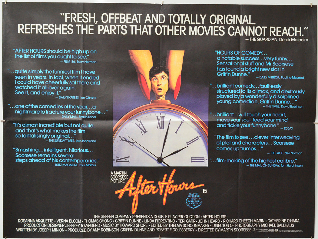 After Hours Original Quad Poster Film Poster Movie Poster after-hours-original-quad-poster-film-poster-movie-poster