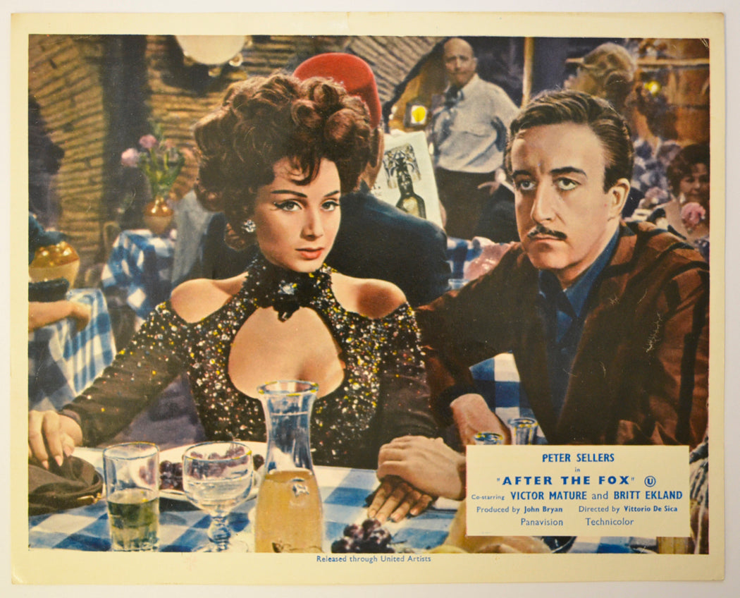 AFTER THE FOX (Card 8) Cinema Set of Colour FOH Stills / Lobby Cards