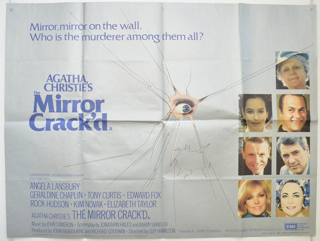 Agatha Christie's : The Mirror Crack'd Original British Quad Poster - Film Poster - Movie Poster