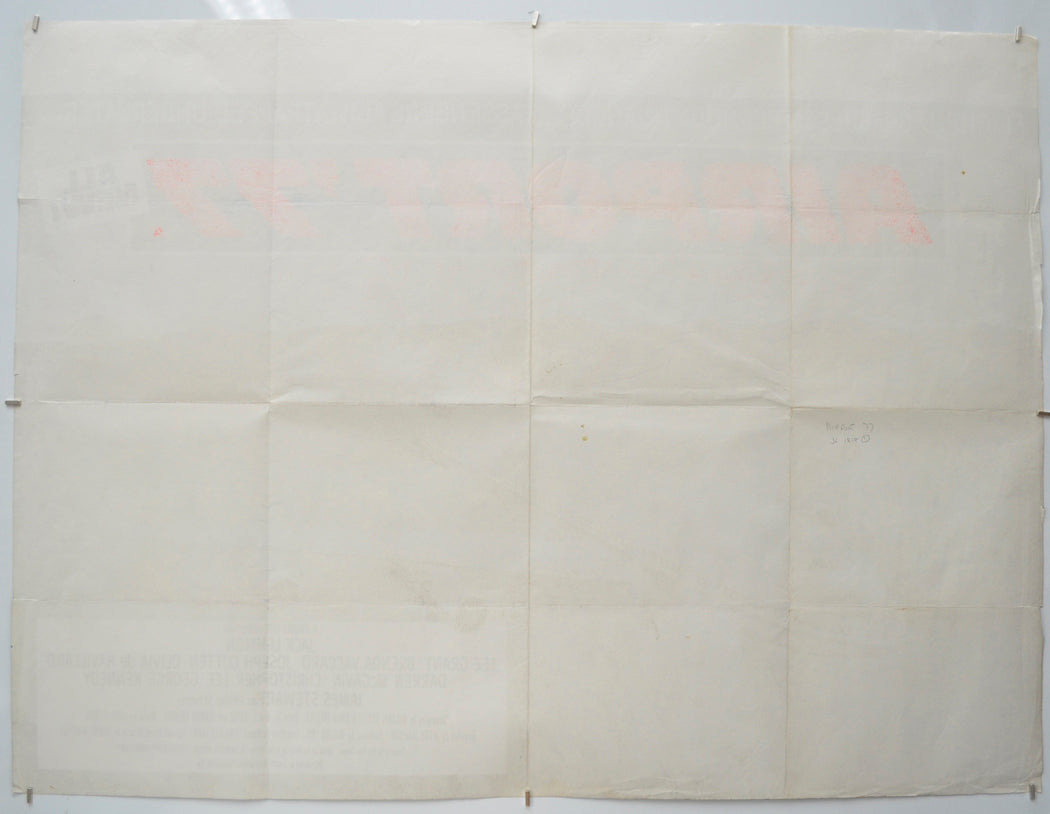 AIRPORT ‘77 (Back) Cinema Quad Movie Poster