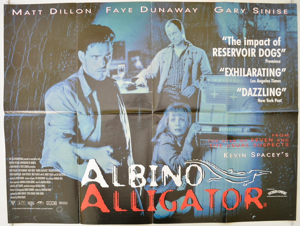 Albino Alligator Original Quad Poster - Film Poster - Movie Poster