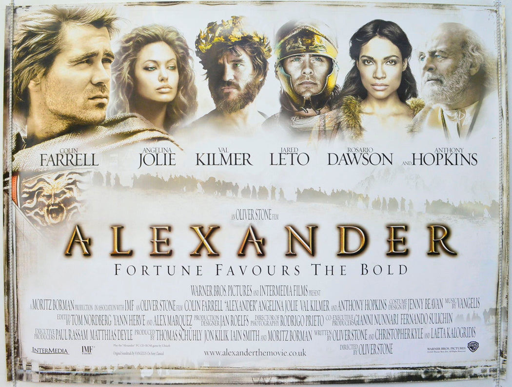 Alexander Original British Quad Poster - Film Poster - Movie Poster