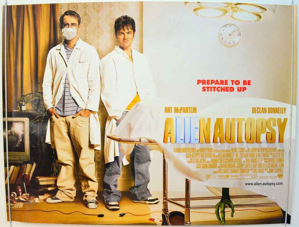 Alien Autopsy Original British Quad Poster - Film Poster - Movie Poster