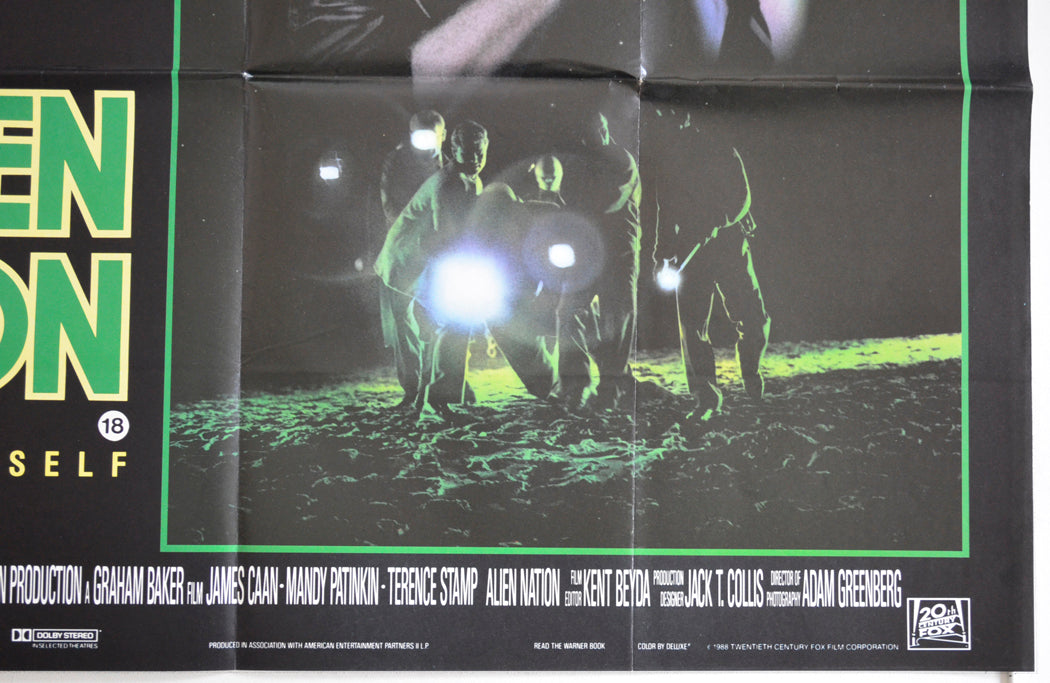 ALIEN NATION (Bottom Right) Cinema Quad Movie Poster