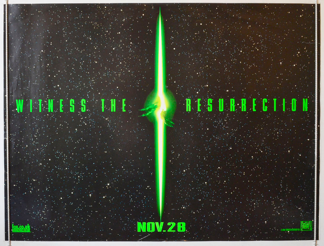 Alien Resurrection (Teaser / Advance Version) Original British Quad Poster - Movie Poster