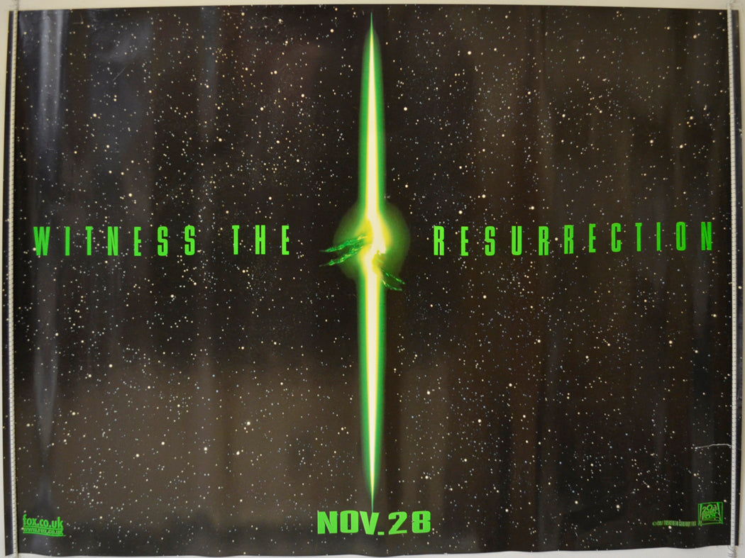 Alien : Resurrection (Teaser / Advance Version) Original Quad Poster - Film Poster - Movie Poster
