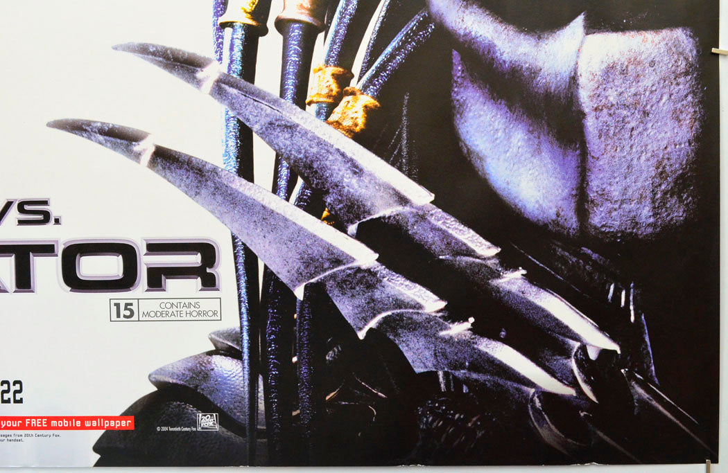 ALIEN VS PREDATOR (Bottom Right) Cinema Quad Movie Poster