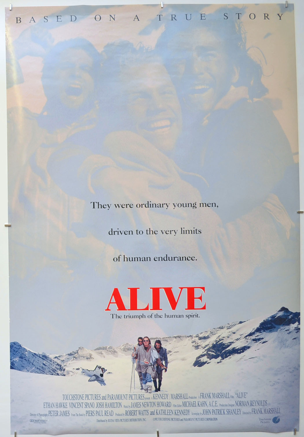 Alive Original One Sheet Poster - Film Poster - Movie Poster
