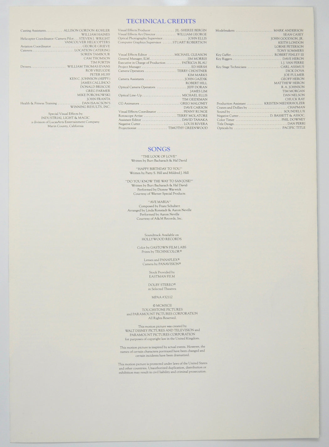 ALIVE Cinema Exhibitors Press Synopsis Credits Booklet - BACK