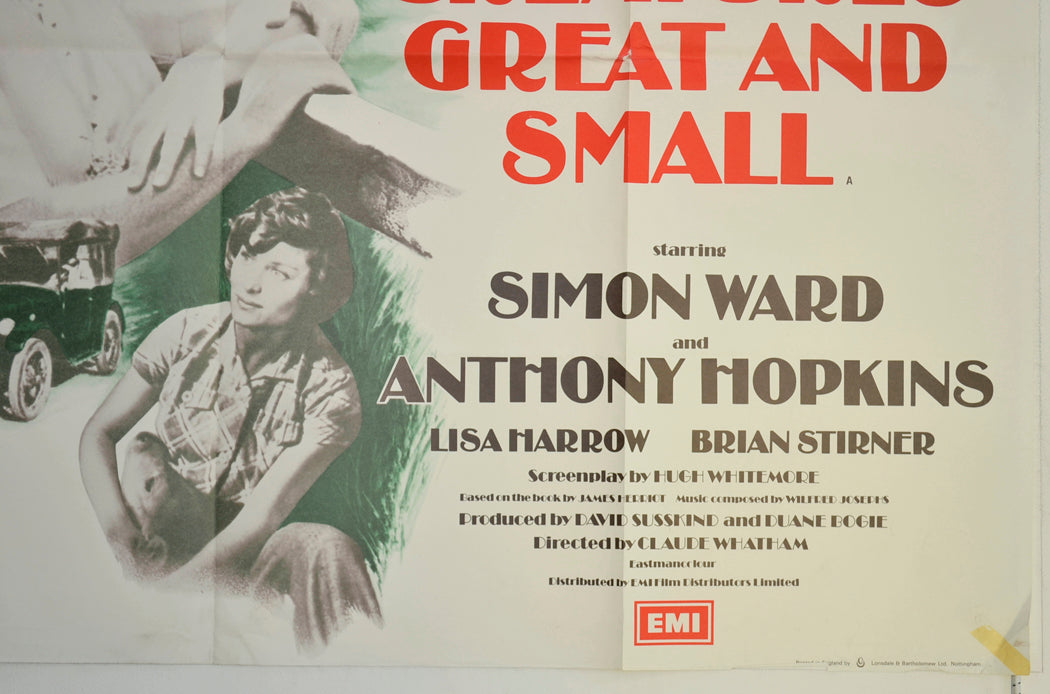 ALL CREATURES GREAT AND SMALL (Bottom Right) Cinema Quad Movie Poster