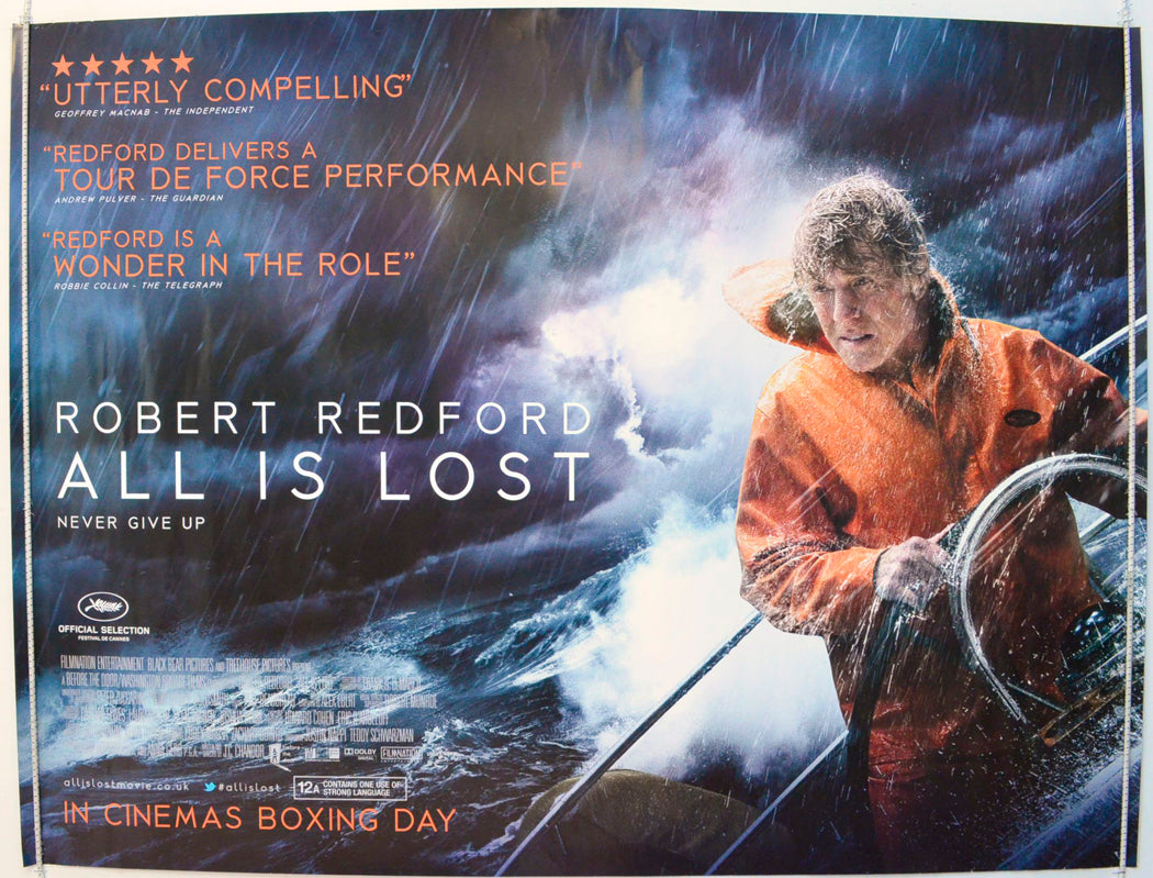 All Is Lost Original British Quad Poster - Film Poster - Movie Poster