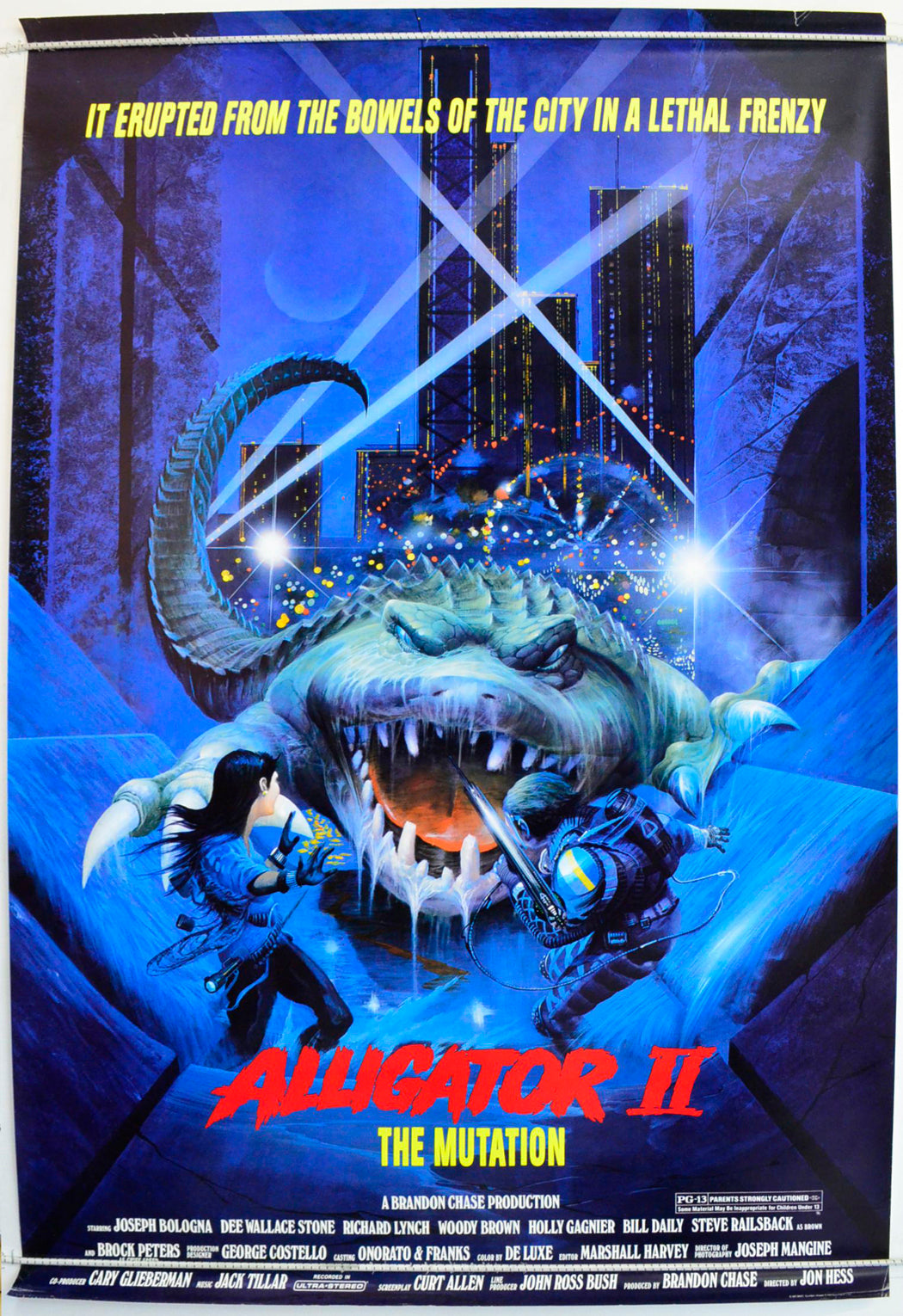 Alligator II : The Mutation Original One Sheet Poster - Film Poster - Movie Poster