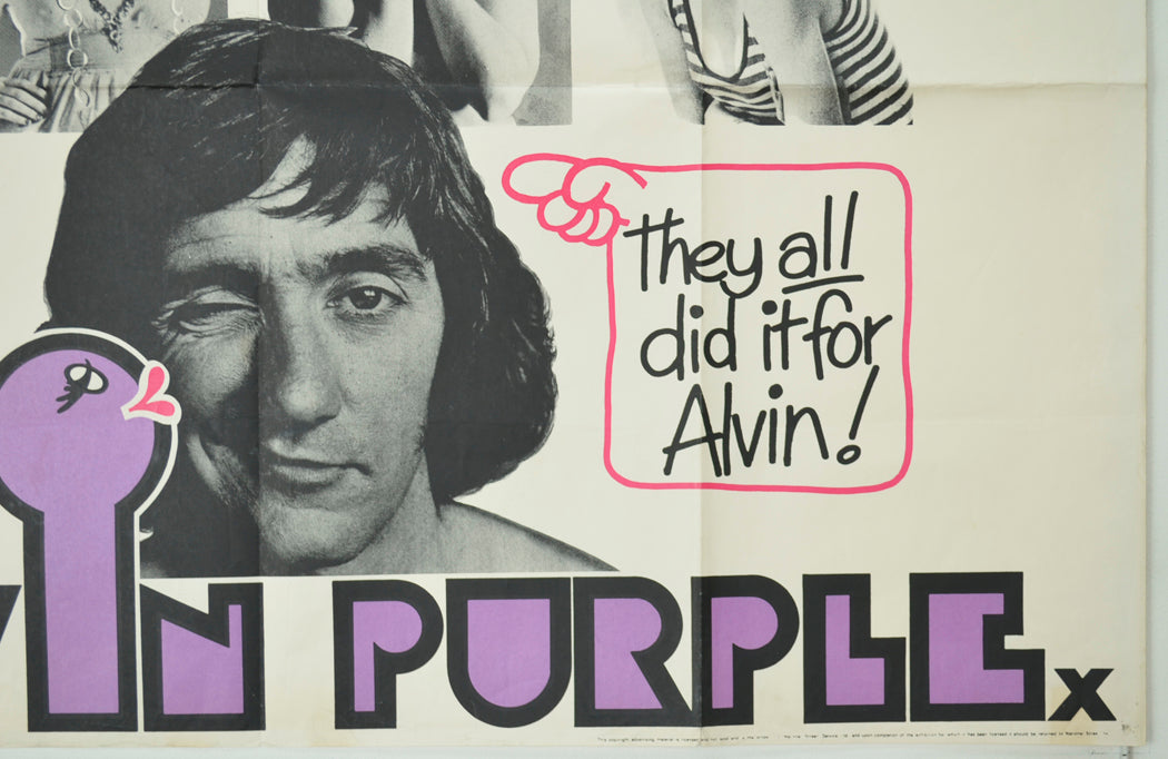 ALVIN PURPLE (Bottom Right) Cinema Quad Movie Poster