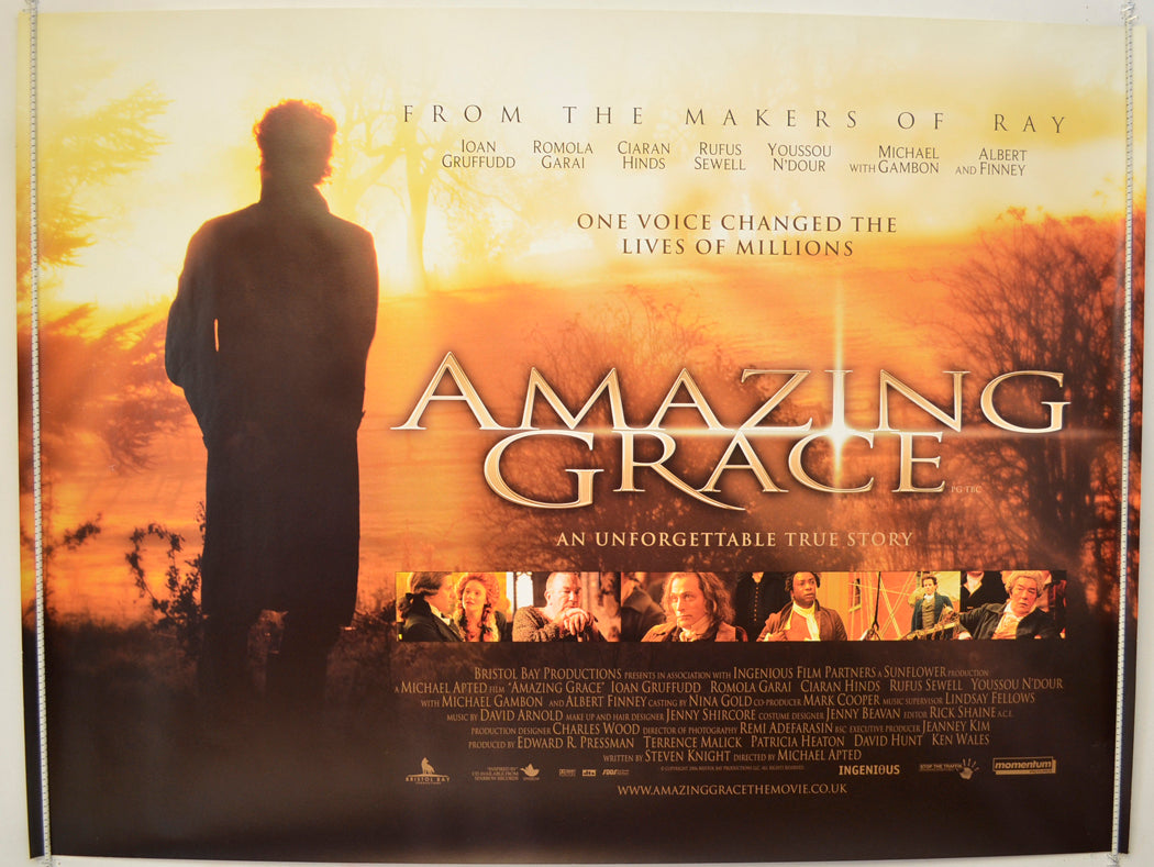 Amazing Grace Original Quad Poster - Film Poster - Movie Poster