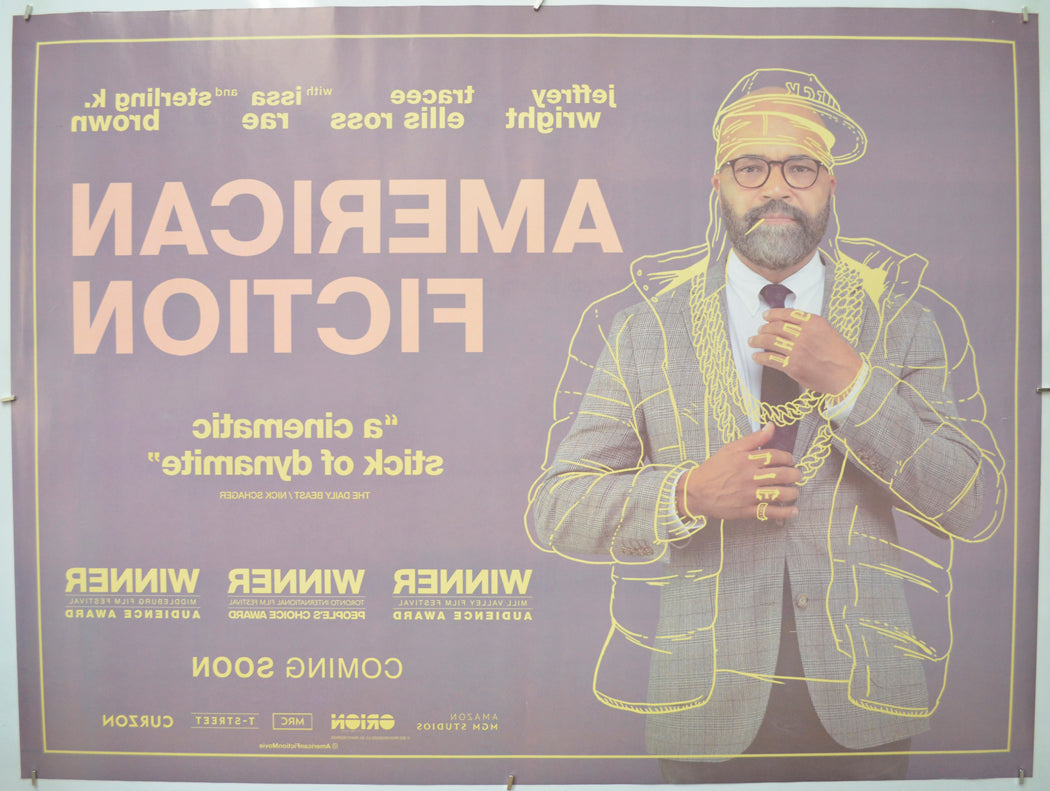 AMERICAN FICTION (Back) Cinema Quad Movie Poster