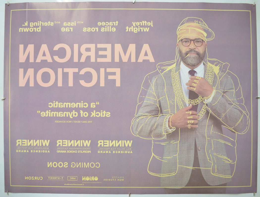 AMERICAN FICTION (Back) Cinema Quad Movie Poster