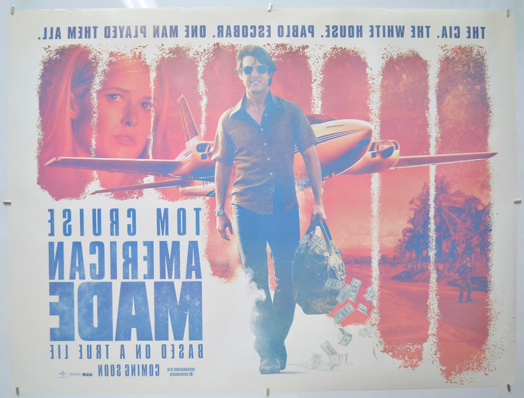 American Made (Back) Cinema Quad Movie Poster