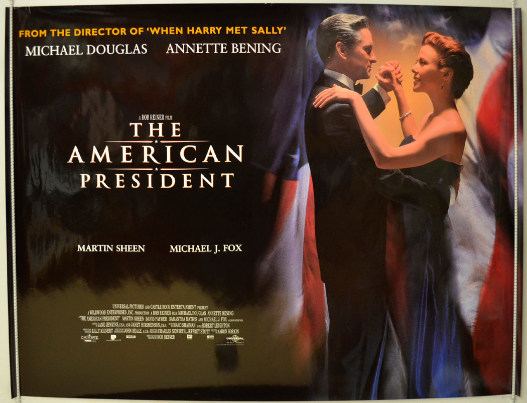 The American President Original Quad Poster - Film Poster - Movie Poster