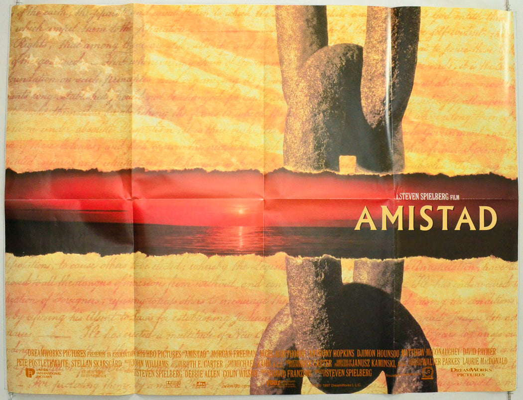 Amistad Original British Quad Poster - Film Poster - Movie Poster
