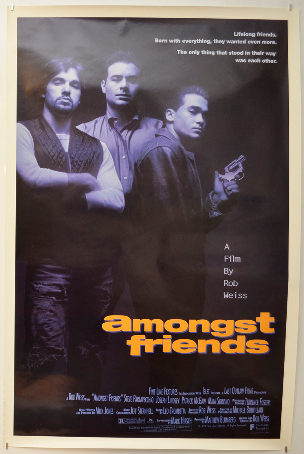 Amongst Friends” Original One Sheet Poster Film Poster Movie