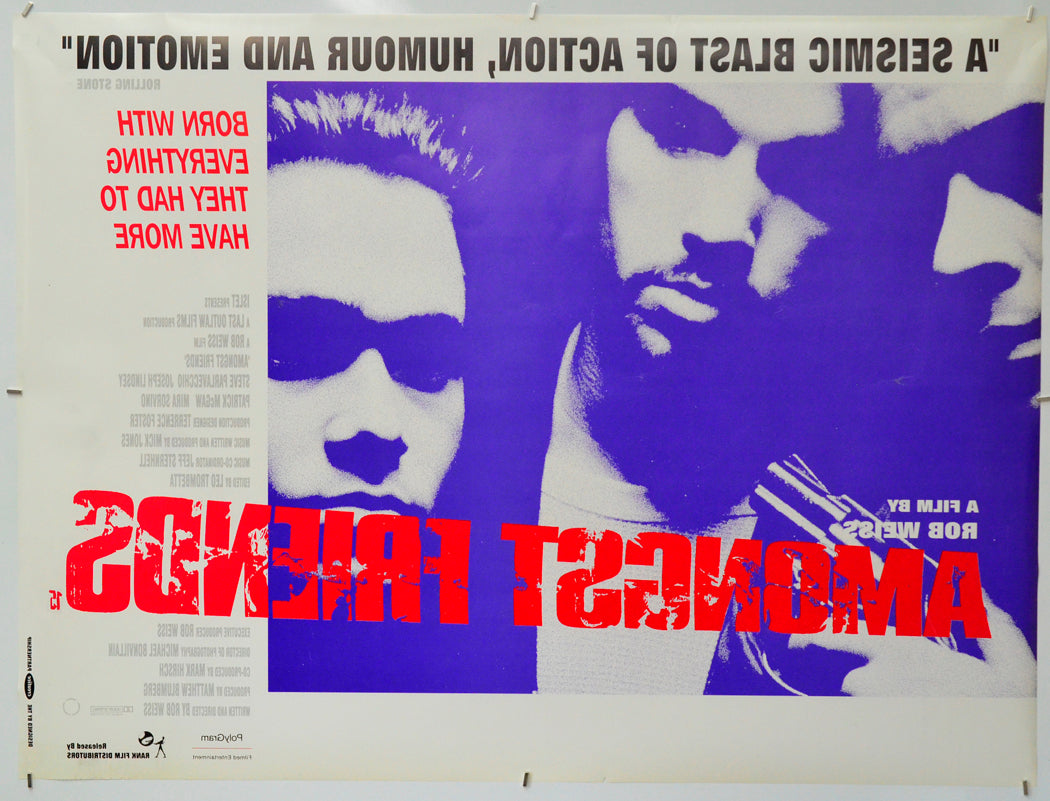 Amongst Friends (Back) Cinema Quad Movie Poster