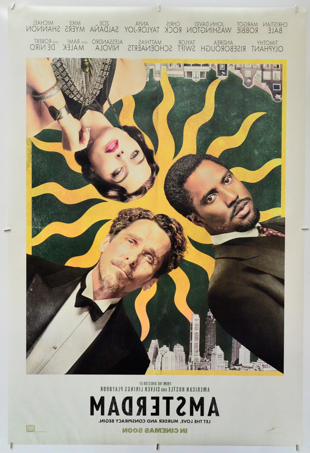 Amsterdam (Back) Cinema One Sheet Movie Poster