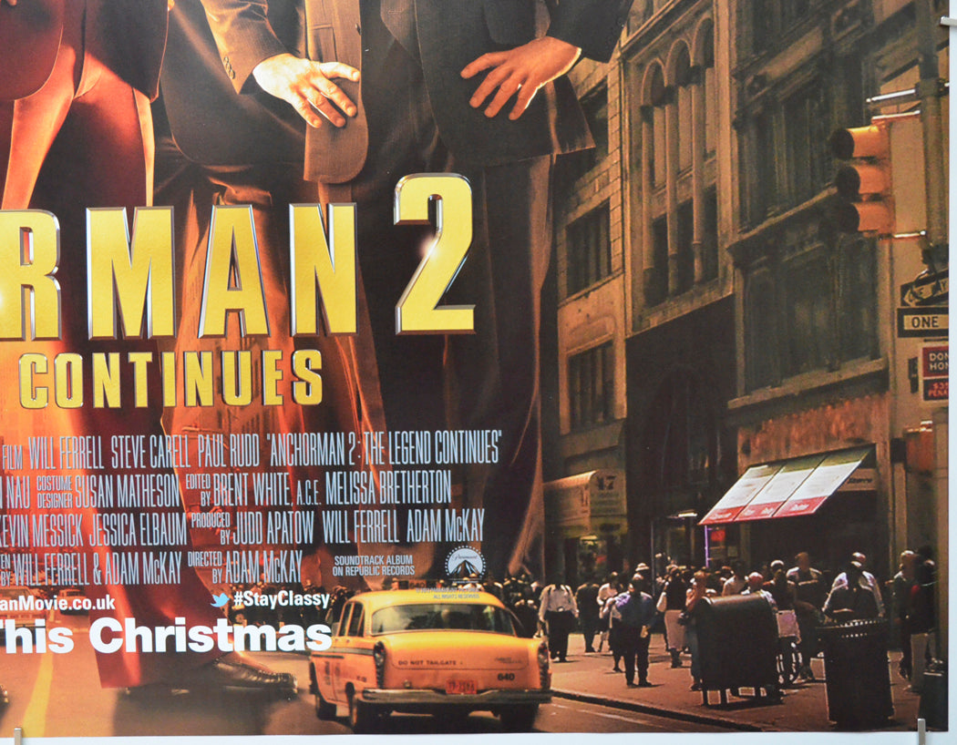 ANCHORMAN 2 - THE LEGEND CONTINUES (Bottom Right) Cinema Quad Movie Poster