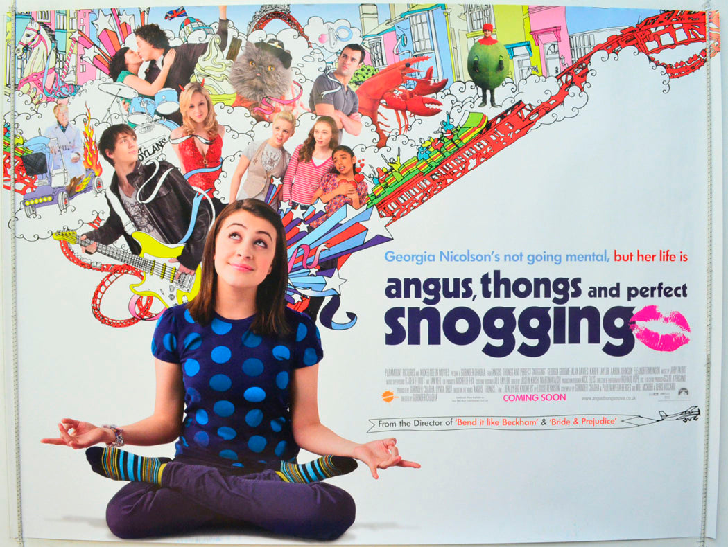 Angus, Thongs And Perfect Snogging (a.k.a. Angus, Thongs and Full-Frontal Snogging) Original British Quad Poster - Film Poster - Movie Poster