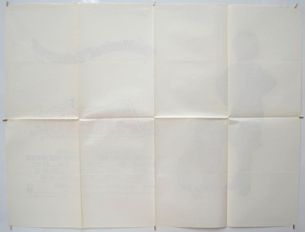 ANNIE (Back) Cinema Quad Movie Poster