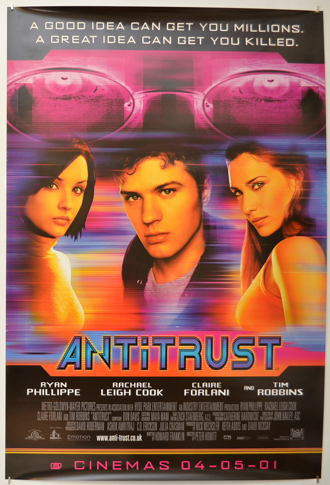 Antitrust (Teaser / Advance Version) Original One Sheet Poster - Film Poster - Movie Poster