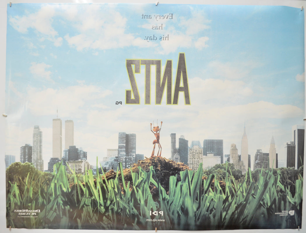 ANTZ (Back) Cinema Quad Movie Poster