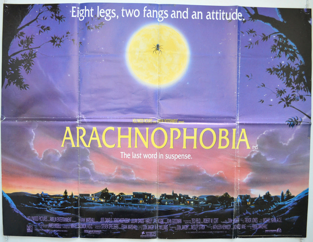 Arachnophobia Original Quad Poster - Film Poster - Movie Poster