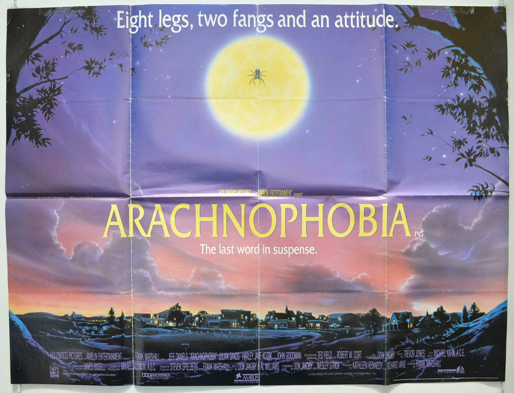 Arachnophobia Original Quad Poster - Film Poster - Movie Poster