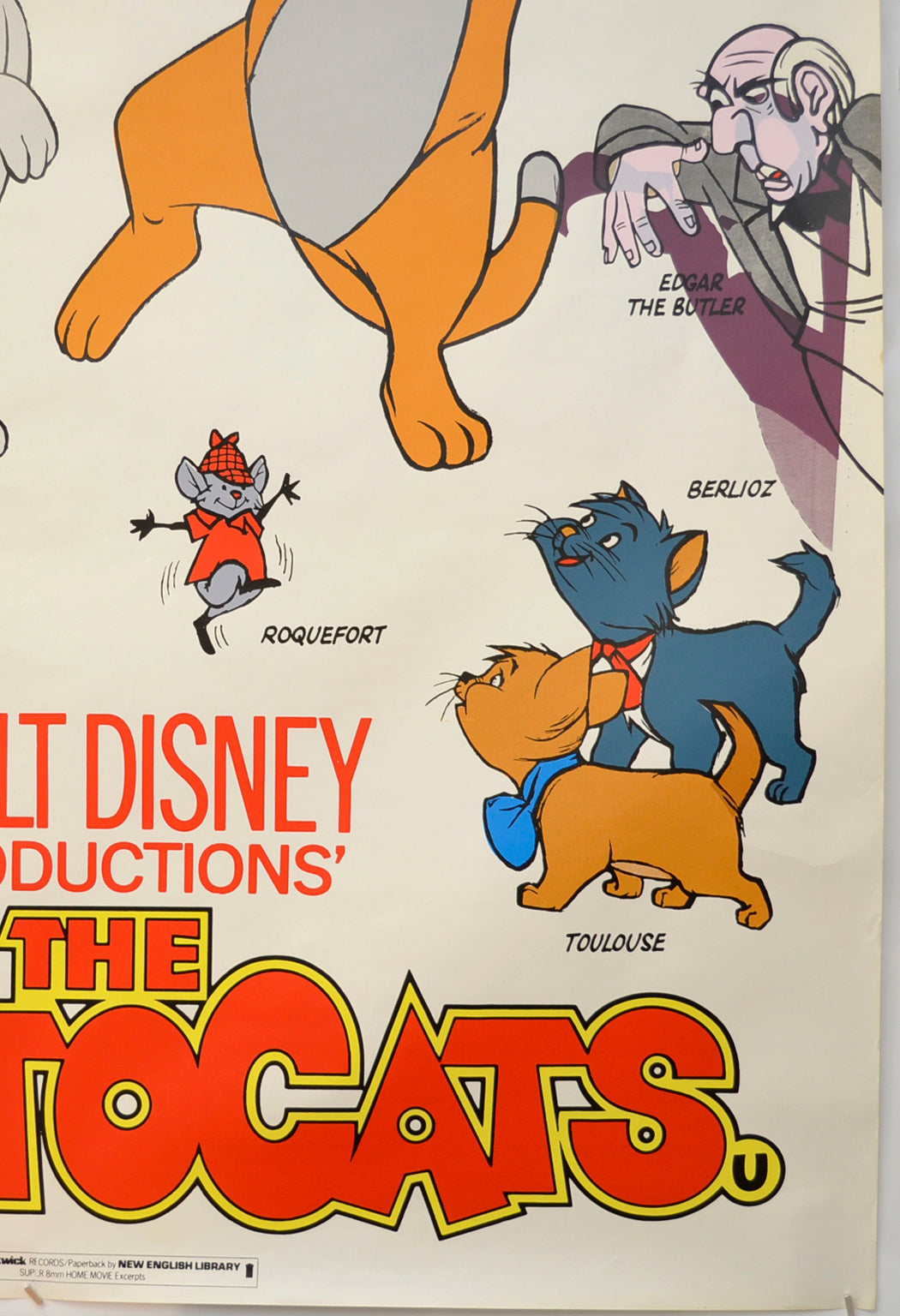THE ARISTOCATS (Bottom Right) Cinema 4 Sheet Movie Poster