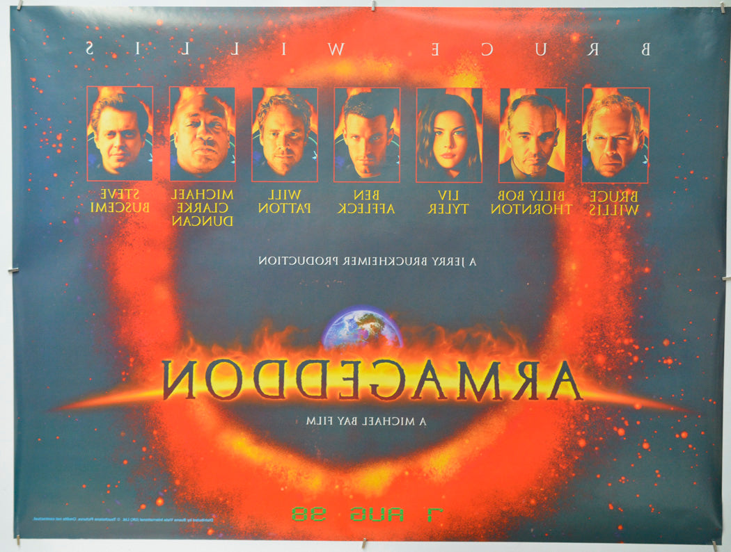 Armageddon (Back) Cinema Quad Movie Poster