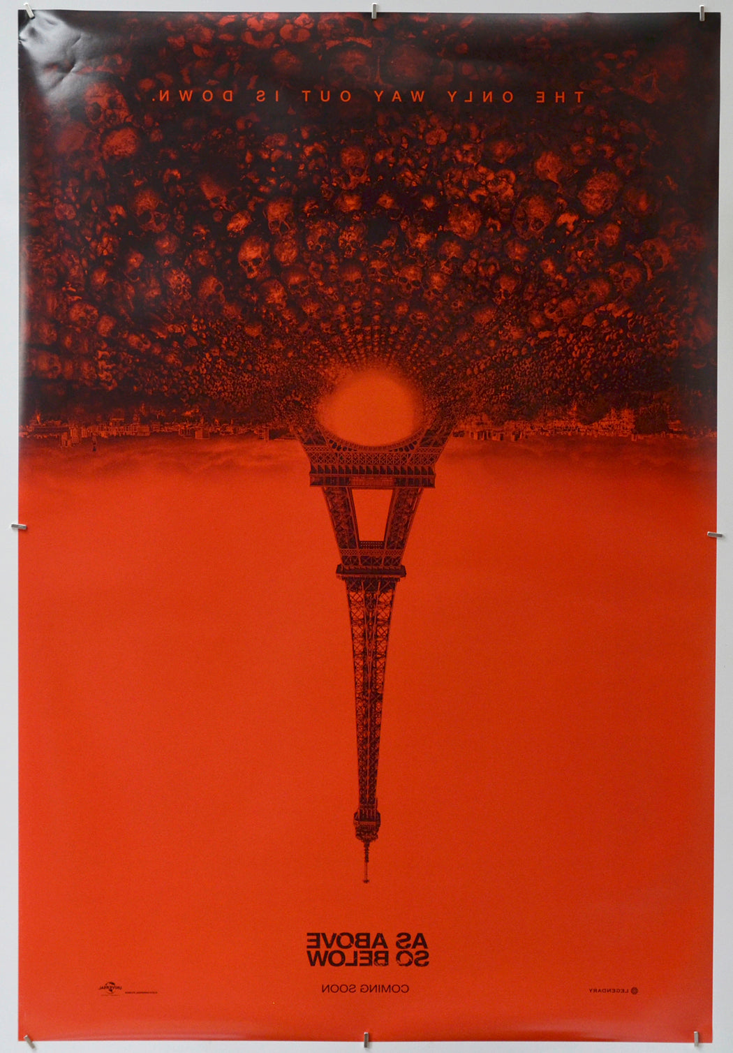 As Above So Below (Back) Cinema One Sheet Movie Poster