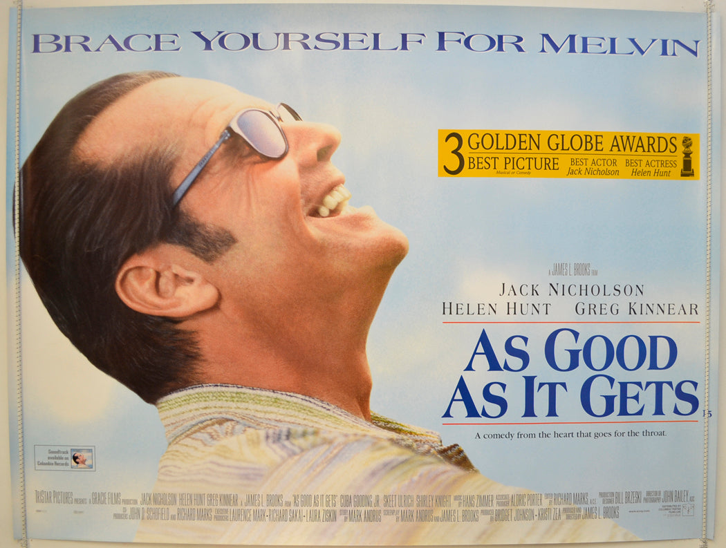 As Good As It Gets Original Quad Poster - Film Poster - Movie Poster