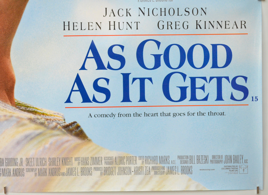 AS GOOD AS IT GETS (Bottom Right) Cinema Quad Movie Poster
