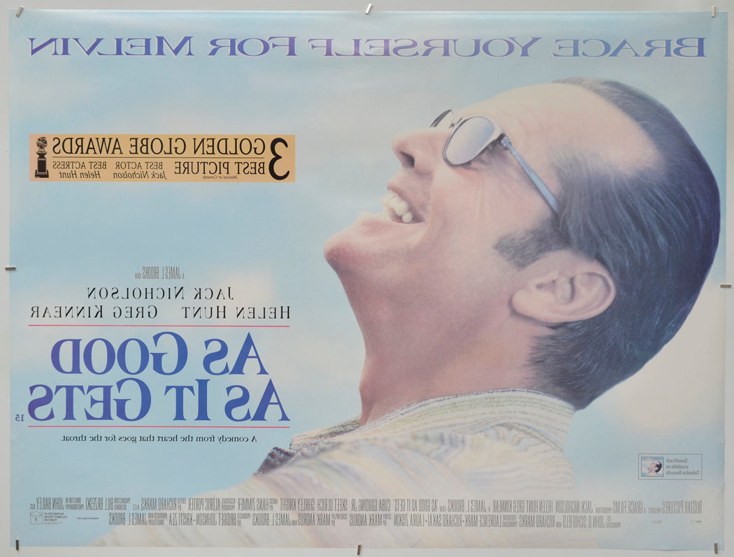 As Good As It Gets (Back) Cinema Quad Movie Poster