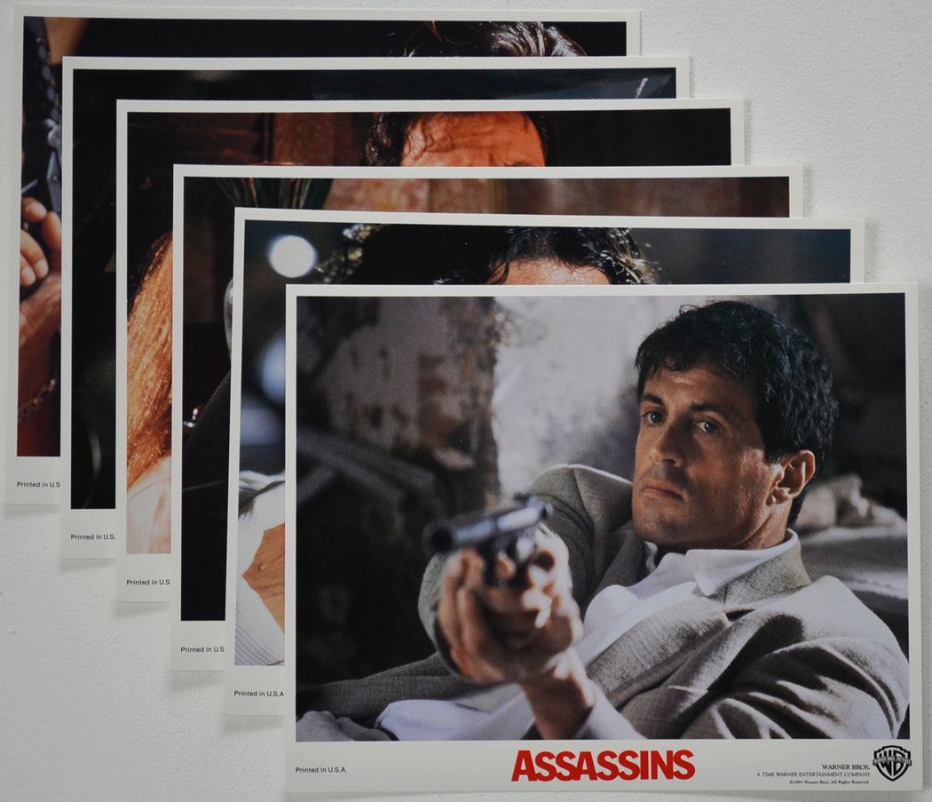 ASSASSINS (Full View) Cinema Set of Colour FOH Stills / Lobby Cards