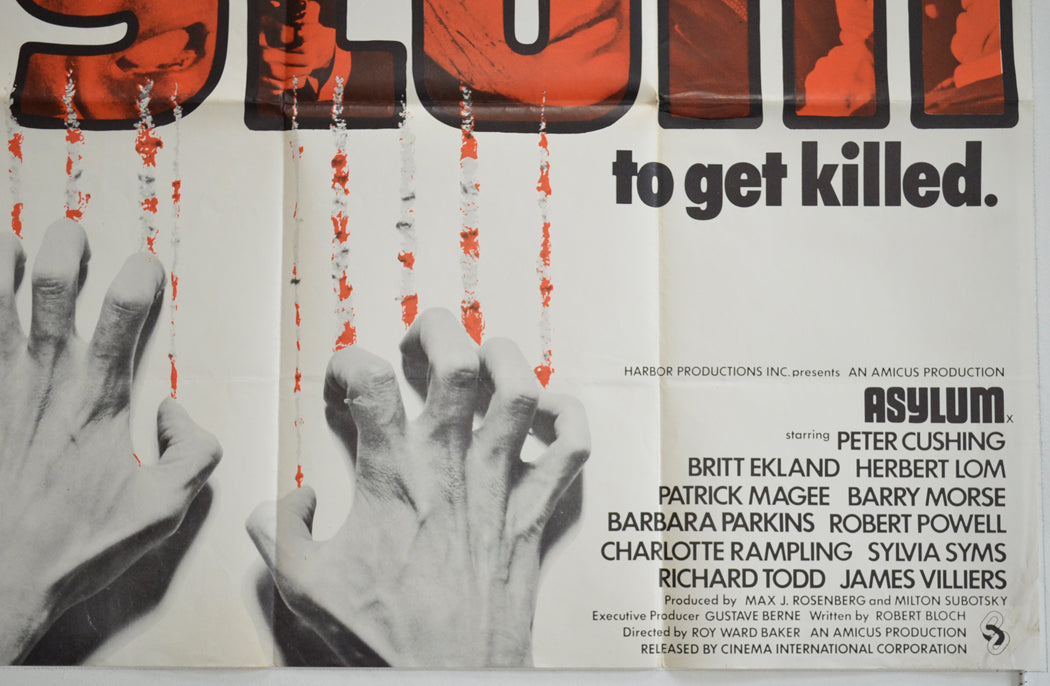 ASYLUM (Bottom Right) Cinema Quad Movie Poster