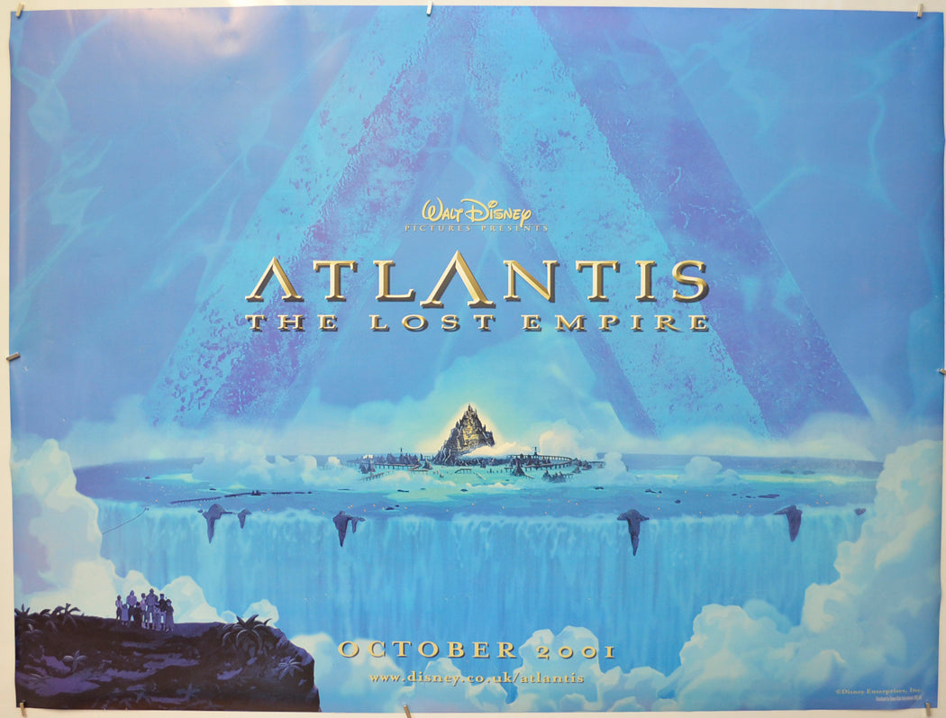 Atlantis : The Lost Empire (Teaser / Advance Version) Original Quad Poster - Film Poster - Movie Poster