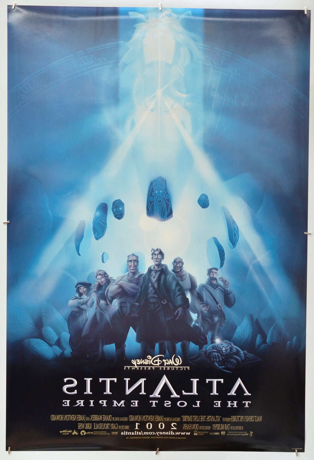 Atlantis : The Lost Empire (Back) Cinema One Sheet Movie Poster