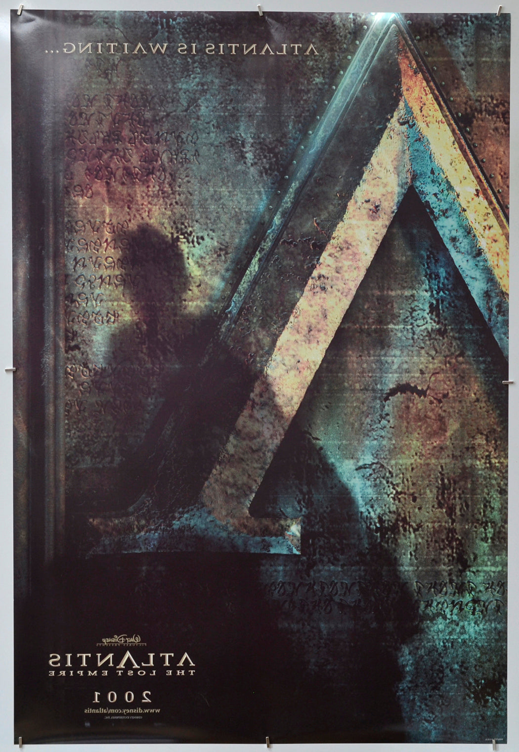 Atlantis : The Lost Empire (Back) Cinema One Sheet Movie Poster