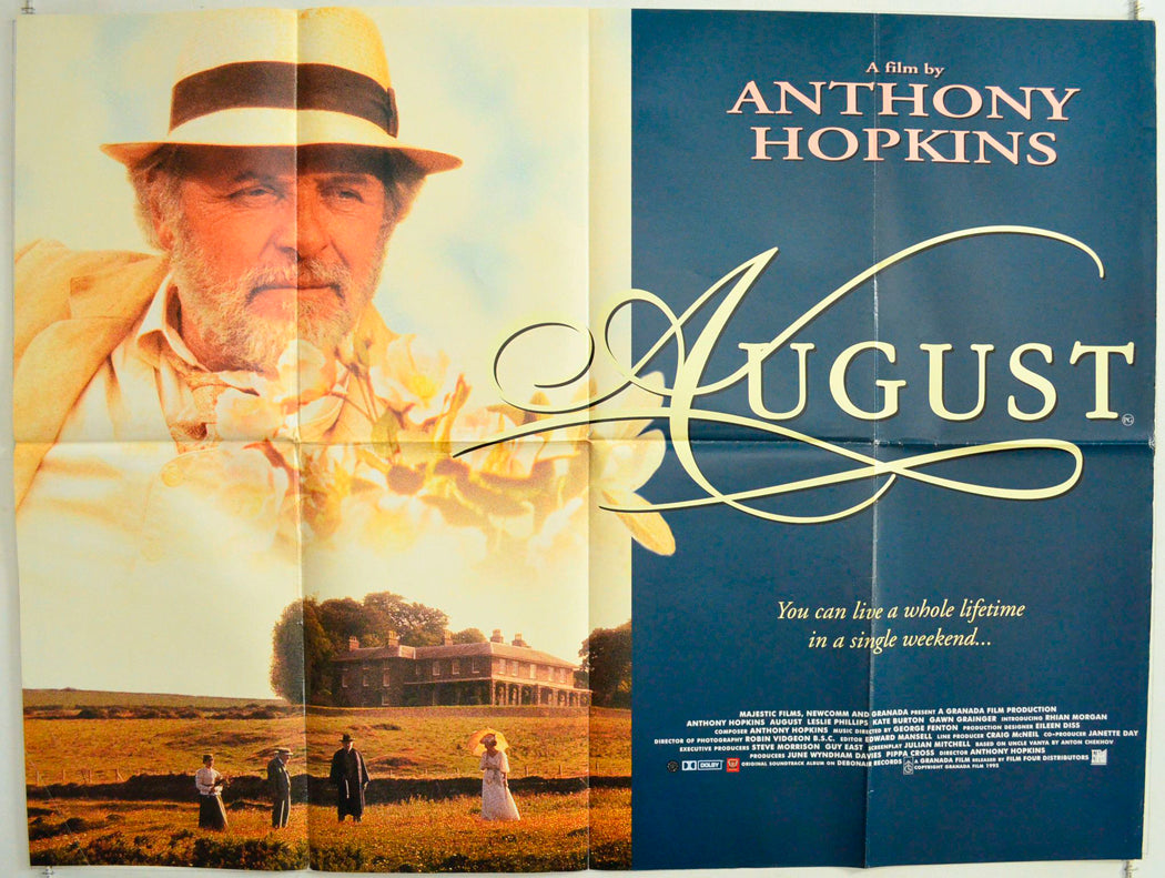 August Original British Quad Poster - Film Poster - Movie Poster