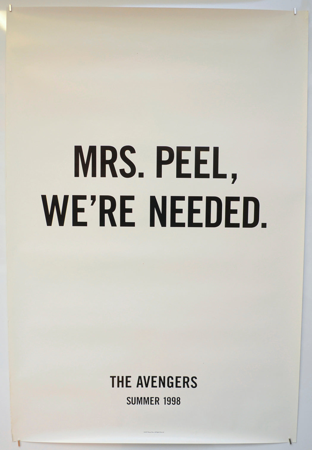 The Avengers Original One Sheet Poster - Film Poster - Movie Poster