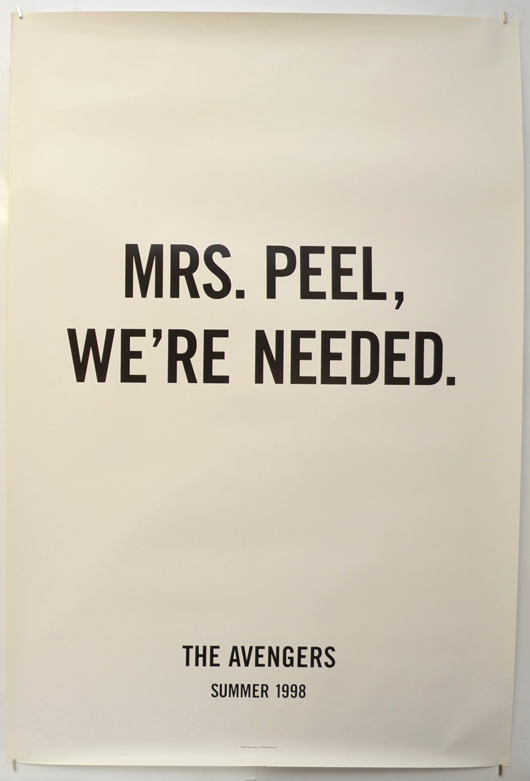 The Avengers (Plain Text Teaser / Advance Version) Original One Sheet Poster - Film Poster - Movie Poster