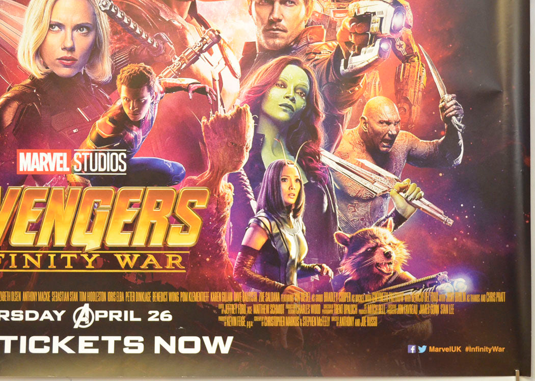 AVENGERS: INFINITY WAR (Bottom Right) Cinema Quad Movie Poster