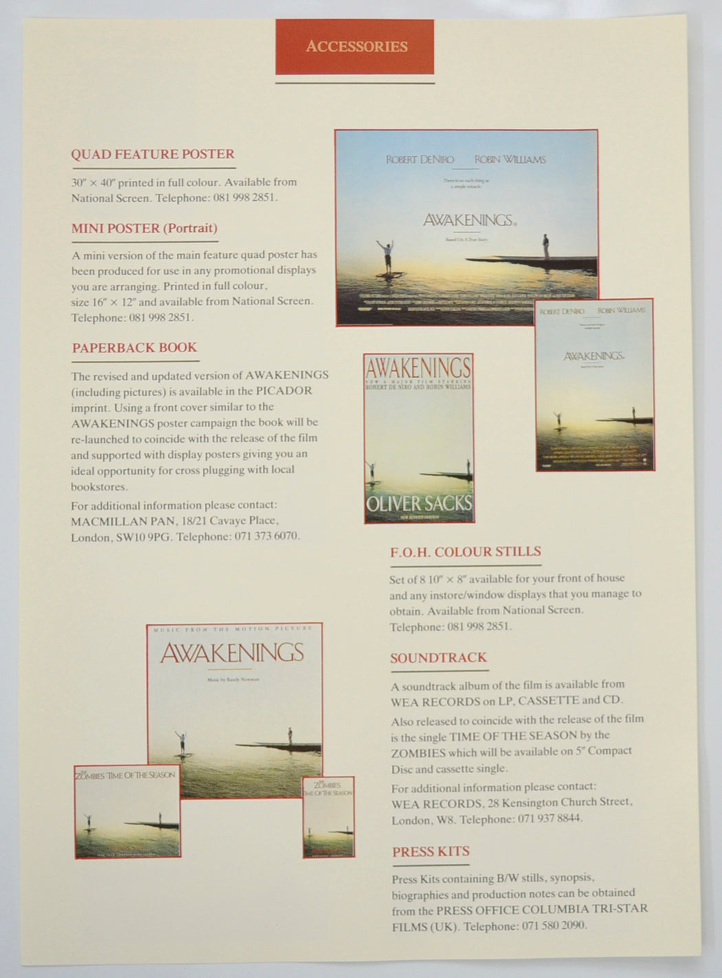 AWAKENINGS Cinema Exhibitors Campaign Pressbook - SYNOPSIS