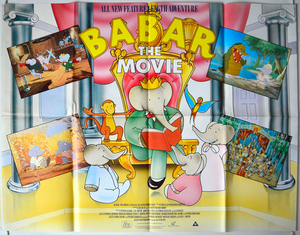 Babar : The Movie Original British Quad Poster - Movie Poster